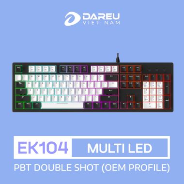 Bàn Phím Cơ DAREU EK104 WHITE x BLACK
