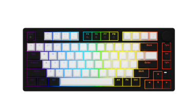 BÀN PHÍM CƠ DAREU EK75 WHITE BLACK DREAM SWITCH