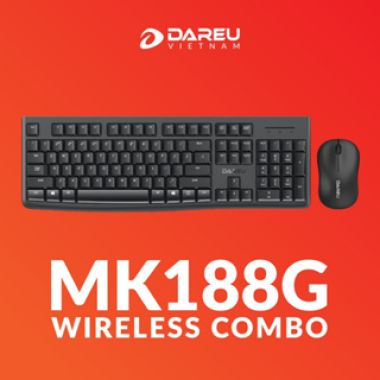 BỘ BÀN PHÍM CHUỘT KHÔNG DÂY DAREU MK188G