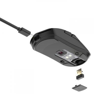 Chuột không dây Gaming DAREU A950 TRIPLE MODE BLACK / PINK