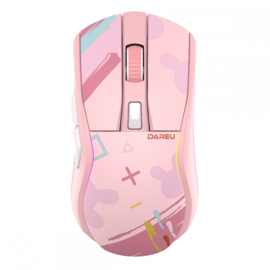 Chuột không dây Gaming DAREU A950 TRIPLE MODE BLACK / PINK