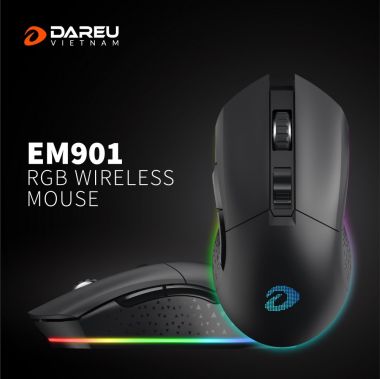CHUỘT GAMING DAREU EM901 RGB WIRELESS