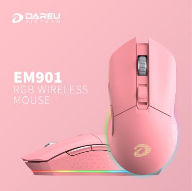 CHUỘT GAMING DAREU EM901 RGB WIRELESS
