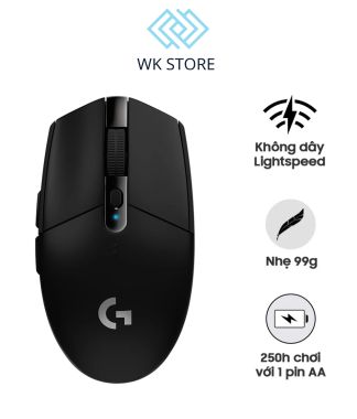 Chuột không dây Logitech G304 Lightspeed Wireless Trắng/Đen