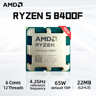 CPU AMD Ryzen 5 8400F | 4.2GHz Boost 4.7GHz | 22MB | AM5