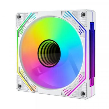 Bộ quạt tản nhiệt, fan case COOLMOON F3 Led vô cực ARGB Black / White + hub và remote