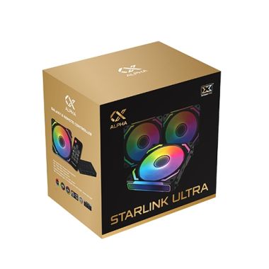 Bộ 3 Quạt tản nhiệt fan case XIGMATEK STARLINK ULTRA ARGB Đen / Trắng