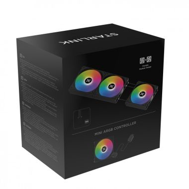 Bộ 3 Quạt tản nhiệt fan case XIGMATEK STARLINK ARGB, MODULAR DESIGN Đen / Trắng
