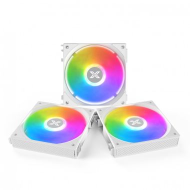 Bộ 3 Quạt tản nhiệt fan case XIGMATEK STARLINK ARGB, MODULAR DESIGN Đen / Trắng