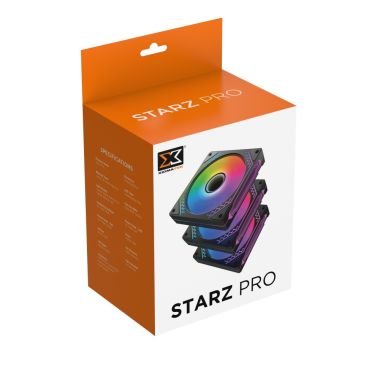 Bộ 3 quạt tản nhiệt fan case Xigmatek STARZ Pro M20A Đen / Trắng ARGB