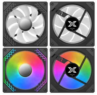Bộ 3 quạt tản nhiệt fan case Xigmatek STARZ Pro M20A Đen / Trắng ARGB