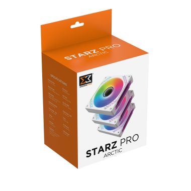 Bộ 3 quạt tản nhiệt fan case Xigmatek STARZ Pro M20A Đen / Trắng ARGB
