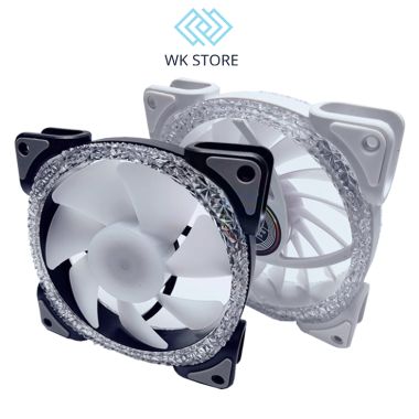 Bộ quạt tản nhiệt fan case máy tính Basic U1 cắm Hub Quạt Coolmoon RGB Đen/Trắng
