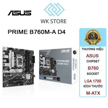 BO MẠCH CHỦ MAINBOARD ASUS PRIME B760M-A D4