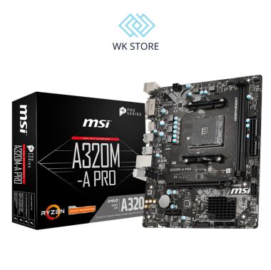 Mainboard Bo mạch chủ MSI A320M A PRO (AMD A320, Socket AM4, m-ATX, 2 khe RAM DDR4)