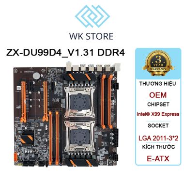 Mainboard X99 ZX-DU99D4 Dual CPU