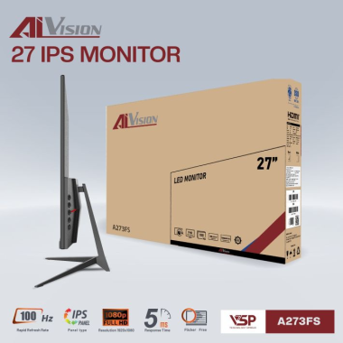 Màn hình AiVision A273FS | 27 inch | Full HD | IPS | 100Hz | 5ms
