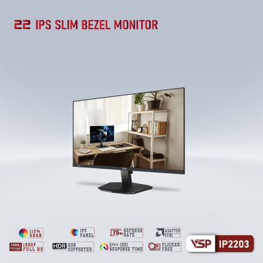 Màn hình VSP IP2203 | 21.5 inch | Full HD | IPS | 75Hz | 5ms