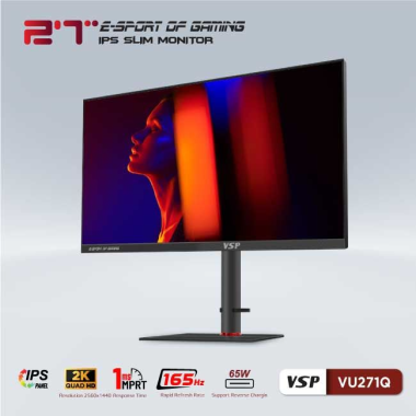 Màn hình phẳng VSP VU271Q | 27inch | 2K | QHD | eSport Gaming