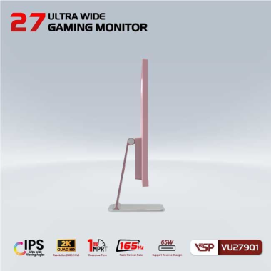 Màn hình VSP VU279Q1 | UltraWide | IPS | 165Hz | 1ms | Màu Hồng