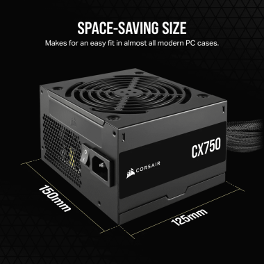 Nguồn máy tính CORSAIR CX750 750W 80 Plus Bronze