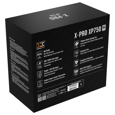 Nguồn máy tính Xigmatek X-PRO XP550 (500W), XP650 (600W), XP750 (700W) 80 Plus White