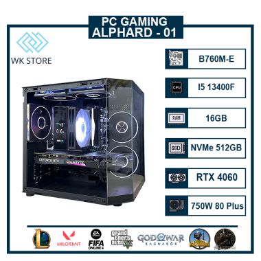 PC Gaming Alphard 01 | I5 13400F, 16GB Ram, VGA RX 6600/ RTX 3060/ 4060