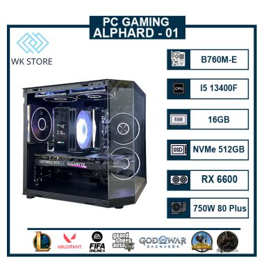 PC Gaming Alphard 01 | I5 13400F, 16GB Ram, VGA RX 6600/ RTX 3060/ 4060