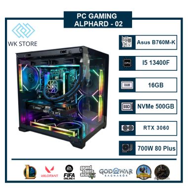 PC Gaming Alphard 02 | I5 13400F, 16GB Ram, VGA RX 7600/ RTX 3060/ RTX 4060