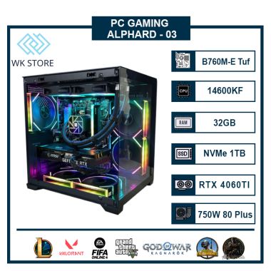 PC Alphard 03 | I5 14600KF, 32GB Ram, SSD 1TB, VGA RTX 4060/ 4060Ti/ 5060 Ti