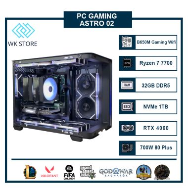 PC ASTRO 02 | Ryzen 7 7700, 32GB DDR5, VGA RTX 3060 /4060/ 5060