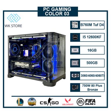 PC Gaming Color 03 | I5 12600KF, VGA 3060/4060/4060 Ti