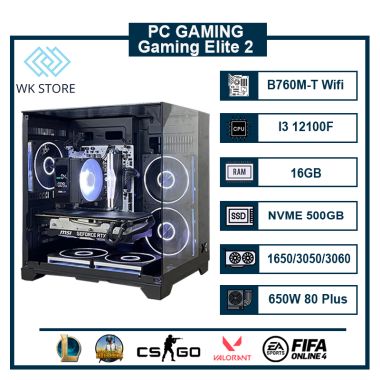 PC Gaming Elite 2 | I3 12100F, Ram 16 GB, VGA GTX 1650/ RTX 3050/ 3060