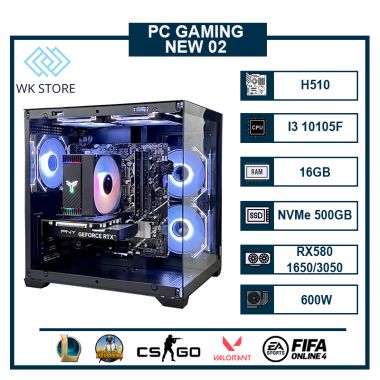 PC Gaming NEW-02 | I3 10105F | Ram 16GB | RX 580/ GTX 1650 / RTX 3050