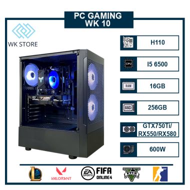 PC Gaming Làm Việc WK-10 I5 6500 | VGA GTX 750Ti /RX 550 /RX 580