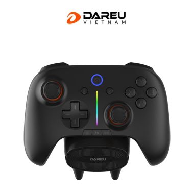 Tay cầm chơi game DAREU H106 PRO – Kết nối không dây | Dock sạc
