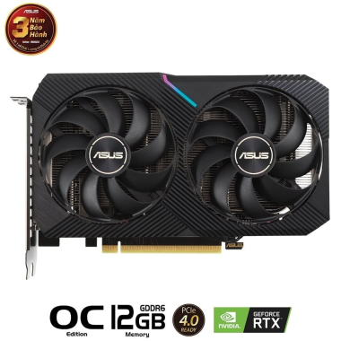 Card màn hình ASUS Dual GeForce RTX 3060 OC Edition 12GB V2