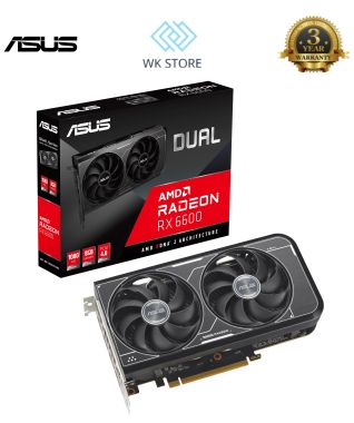 VGA Asus Dual Radeon RX 6600 V3 8GB GDDR6
