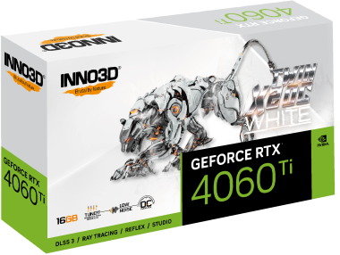 VGA INNO3D RTX 4060 Ti 16GB TWIN X2 OC WHITE