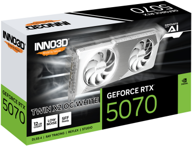 VGA Inno3D RTX 5070 Twin X2 OC White 12GB GDDR7