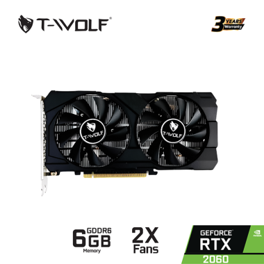 VGA T-Wolf RTX 2060 6GB GDDR6 | HDMI, DVI, DP
