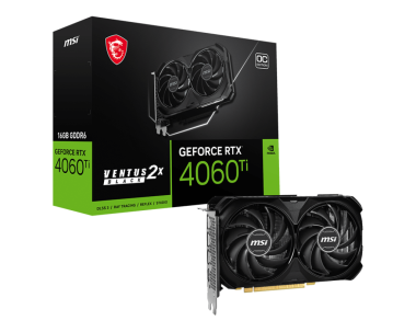 VGA MSI GeForce RTX 4060 Ti VENTUS 2X BLACK 16GB OC
