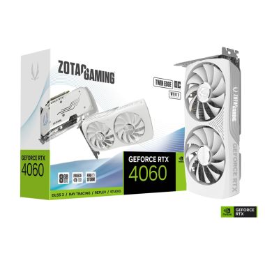 Card màn hình VGA ZOTAC GAMING GeForce RTX 4060 8GB TWIN EDGE OC Black / White