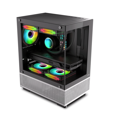 VỎ CASE MIK AETHER BLACK / WHITE (MATX/MID TOWER/MÀU ĐEN)