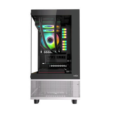 VỎ CASE MIK AETHER BLACK / WHITE (MATX/MID TOWER/MÀU ĐEN)