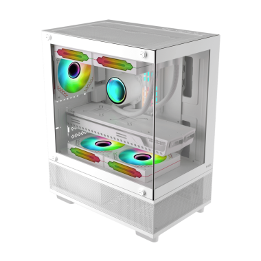 VỎ CASE MIK AETHER BLACK / WHITE (MATX/MID TOWER/MÀU ĐEN)