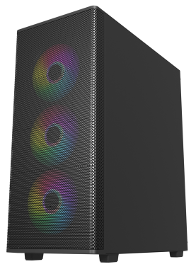 Vỏ Case máy tính MIK AION 3FA Black / White ATX Kèm 3 Fan ARGB Sync