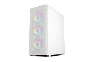 Vỏ Case máy tính MIK AION 3FA Black / White ATX Kèm 3 Fan ARGB Sync