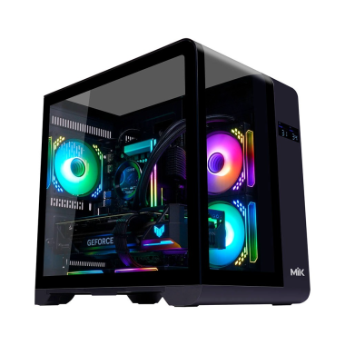 Vỏ Case Máy Tính MIK Barbatos M | Black / White | M-ATX | No Fan