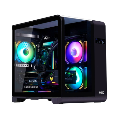 Vỏ Case Máy Tính MIK Barbatos M | Black / White | M-ATX | No Fan